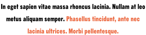 In eget sapien vitae massa rhoncus lacinia. Nullam at leo  metus aliquam semper. Phasellus tincidunt, ante nec  lacinia ultrices. Morbi pellentesque.